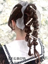 高めポニー編み下ろし