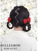 編み込みドーナツツイン