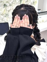 ツイン編みおろし