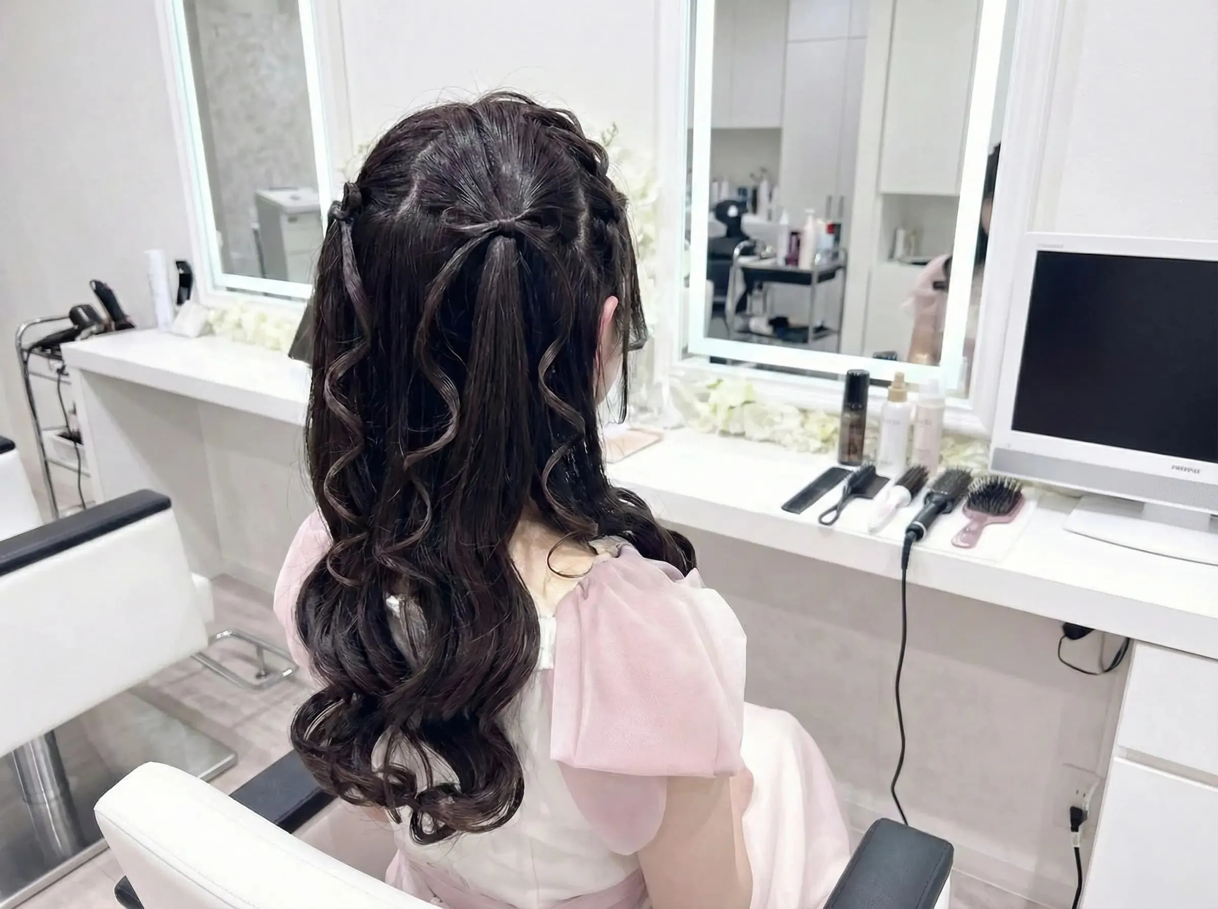 あみカチュハーフツインで可愛さ欲張りヘアセット♪