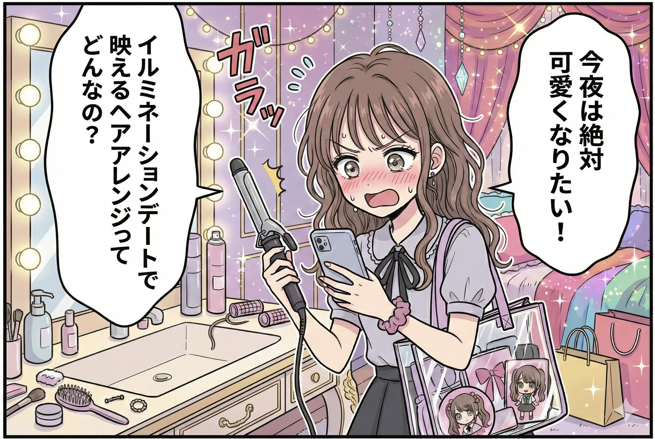 クリスマスイルミネーションに負けない！映えるデートを叶える愛されヘアアレンジ5選