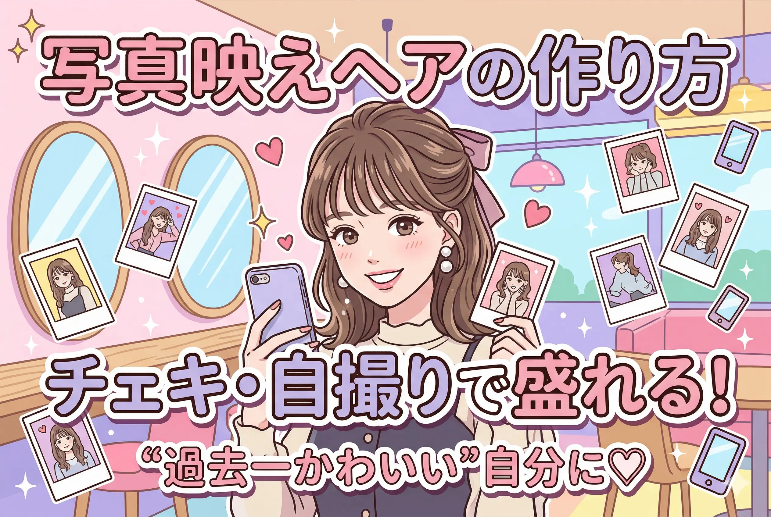 チェキ・自撮り・免許証で“過去一”盛れる！写真映えに特化したヘアセットのコツ