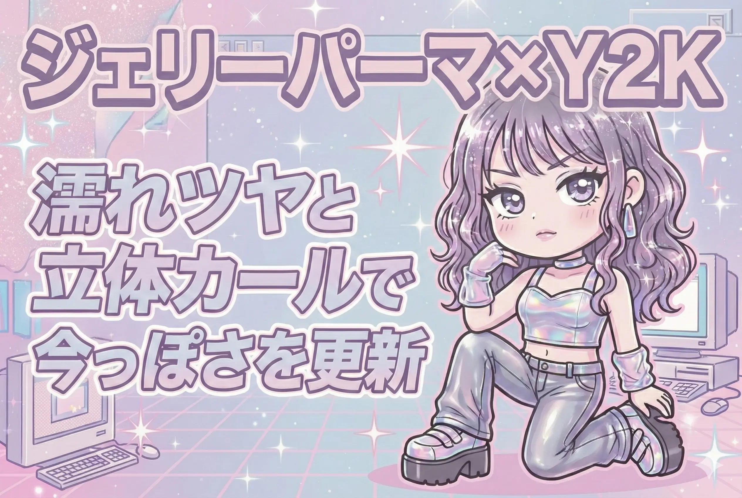 ジェリーパーマ×Y2K｜“濡れツヤ×立体カール”で今っぽ可愛いを更新