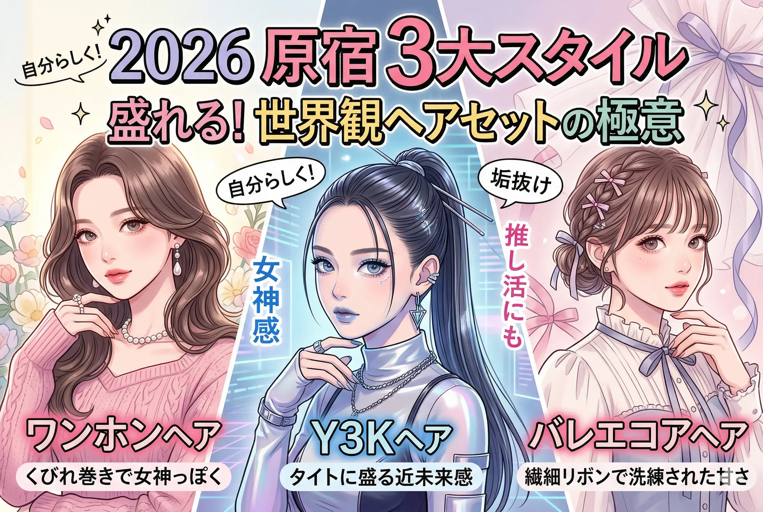 【2026最新トレンド】ワンホン・Y3K・バレエコア…原宿で今すぐやりたい3大スタイル