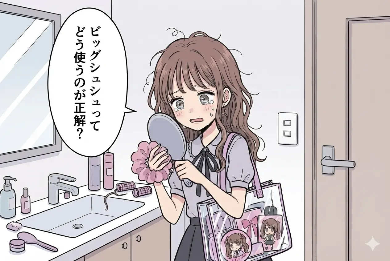 ビッグシュシュ｜定番からアレンジまで“今っぽ可愛い”完全ガイド♡