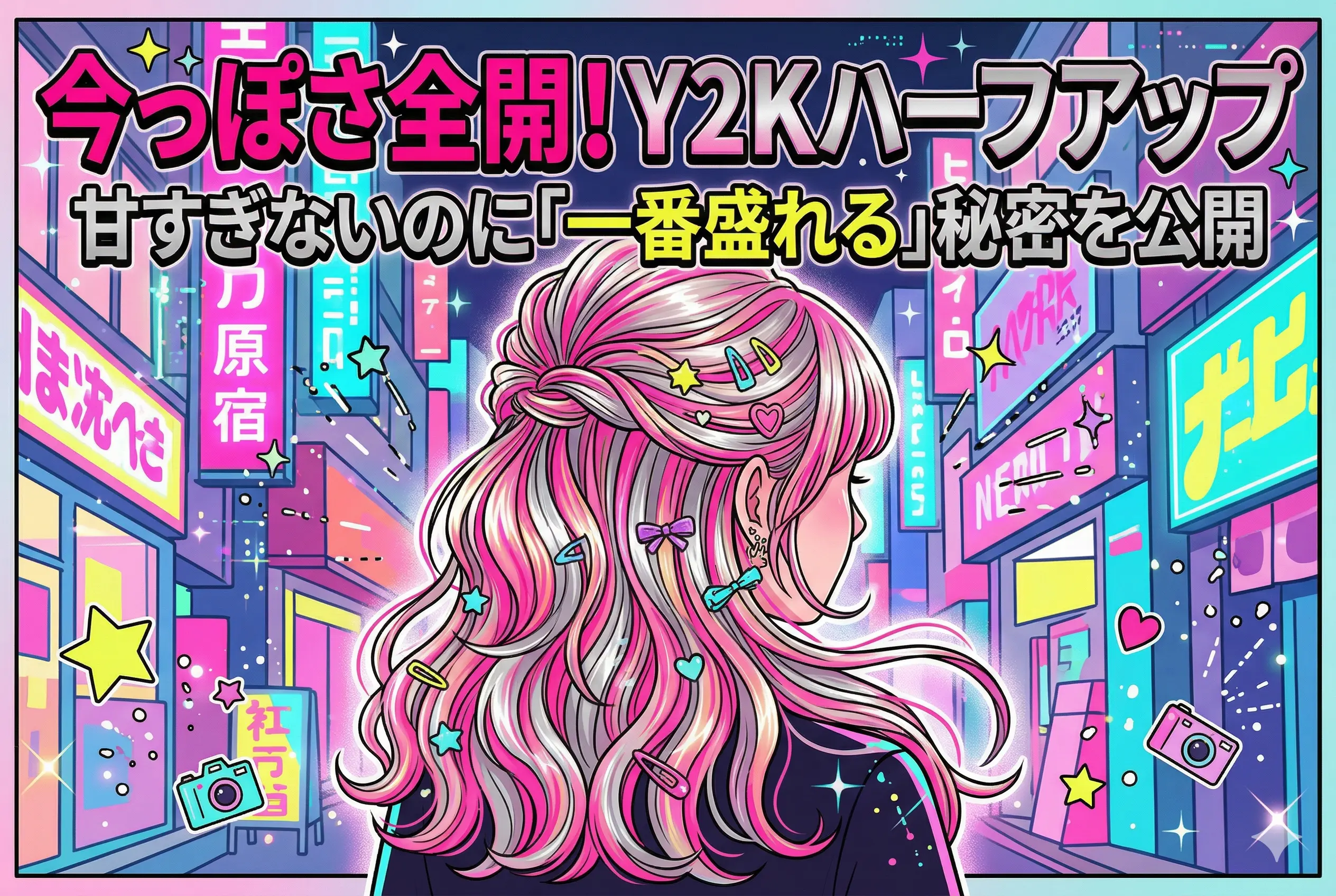 Y2K ハーフアップが今っぽく決まる理由は?初心者でも真似しやすい作り方と崩れにくく見せるコツをわかりやすく解説