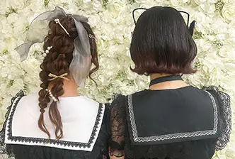 お揃いコーデで楽しむヘアアレンジ♪ハロウィンは世界観重視で♡