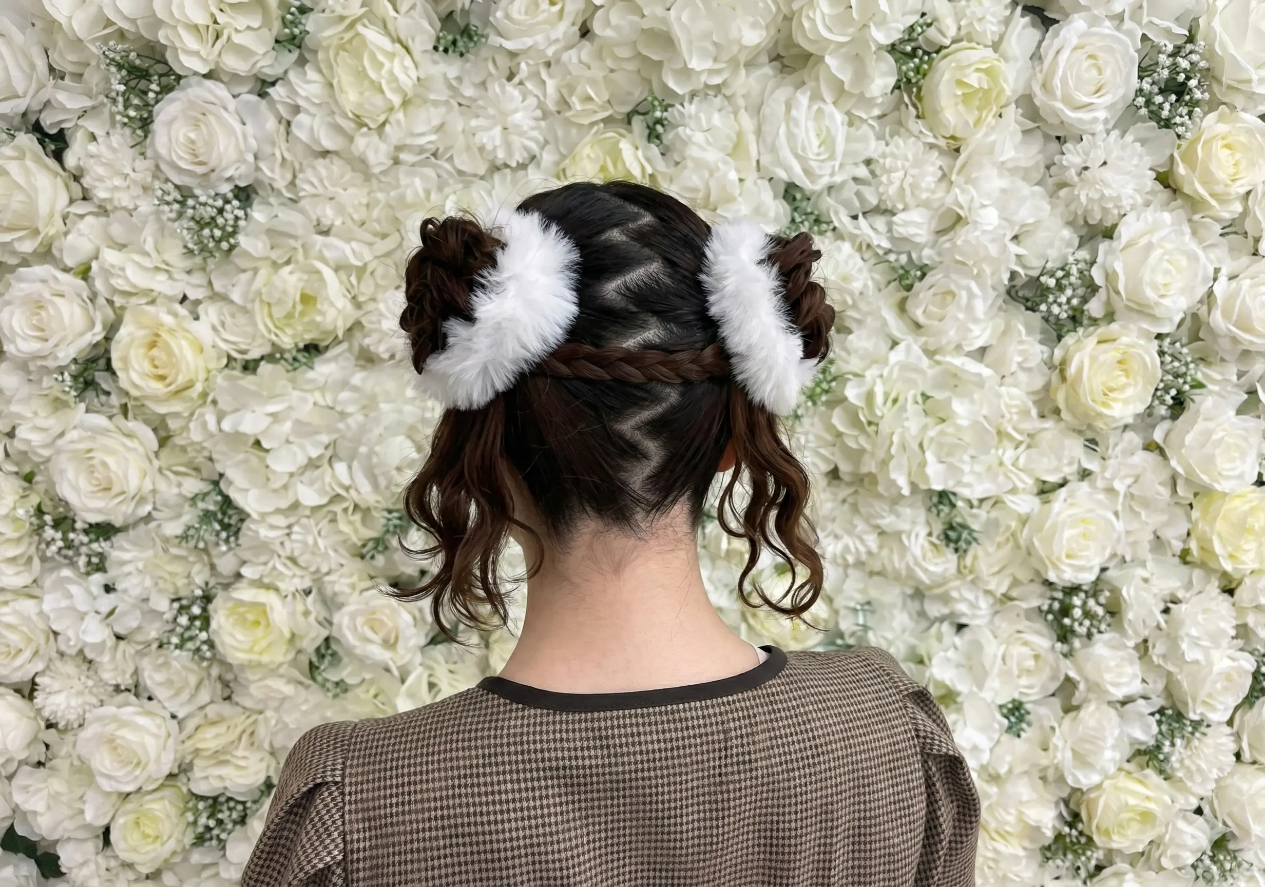 冬イベントにぴったりな編み込みカチューシャ×クラゲヘアが可愛すぎました♪