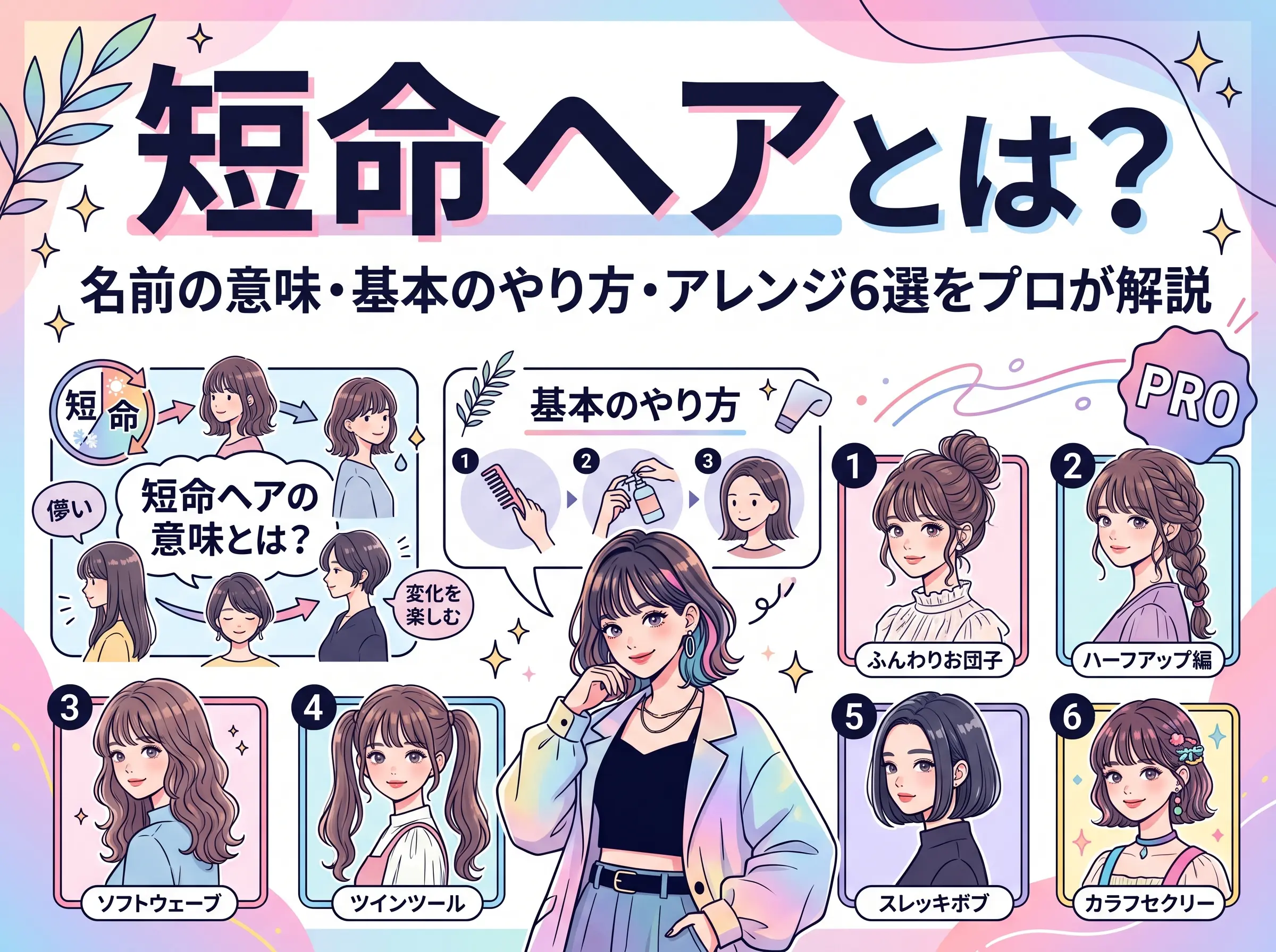 短命ヘアとは?名前の意味・基本のやり方・アレンジ6選をプロが解説!