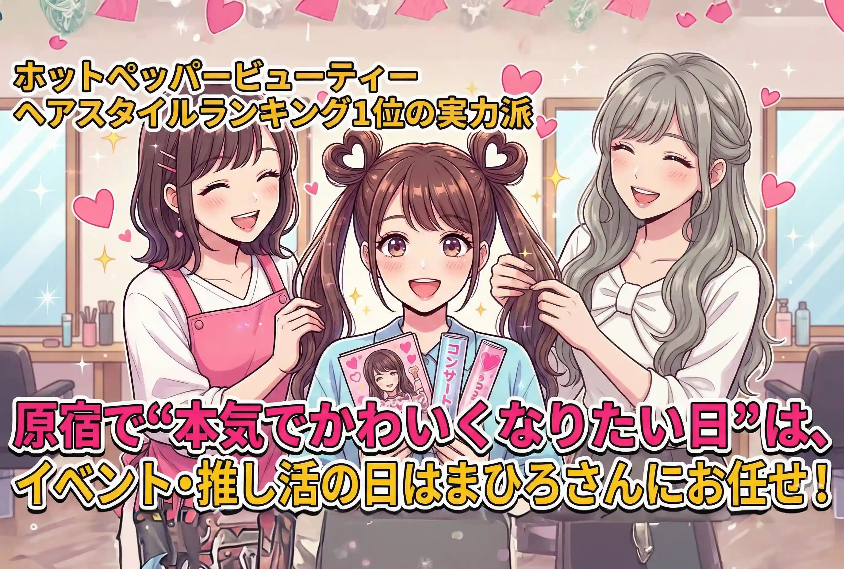 ホットペッパービューティー ヘアスタイルランキング1位の実力派！ 原宿で“本気でかわいくなりたい日”は、まひろさんにお任せ！
