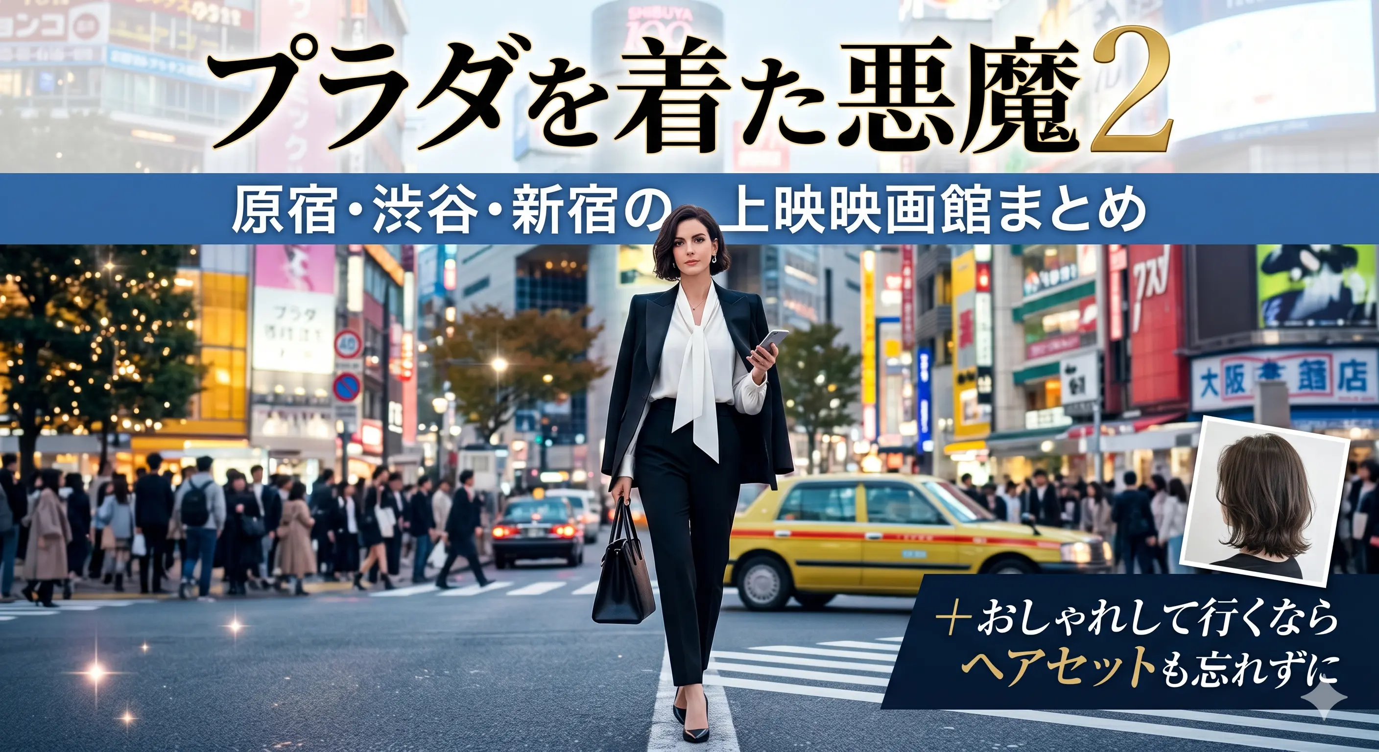 プラダを着た悪魔2|原宿・渋谷・新宿の上映映画館まとめ+おしゃれして行くならヘアセットも忘れずに