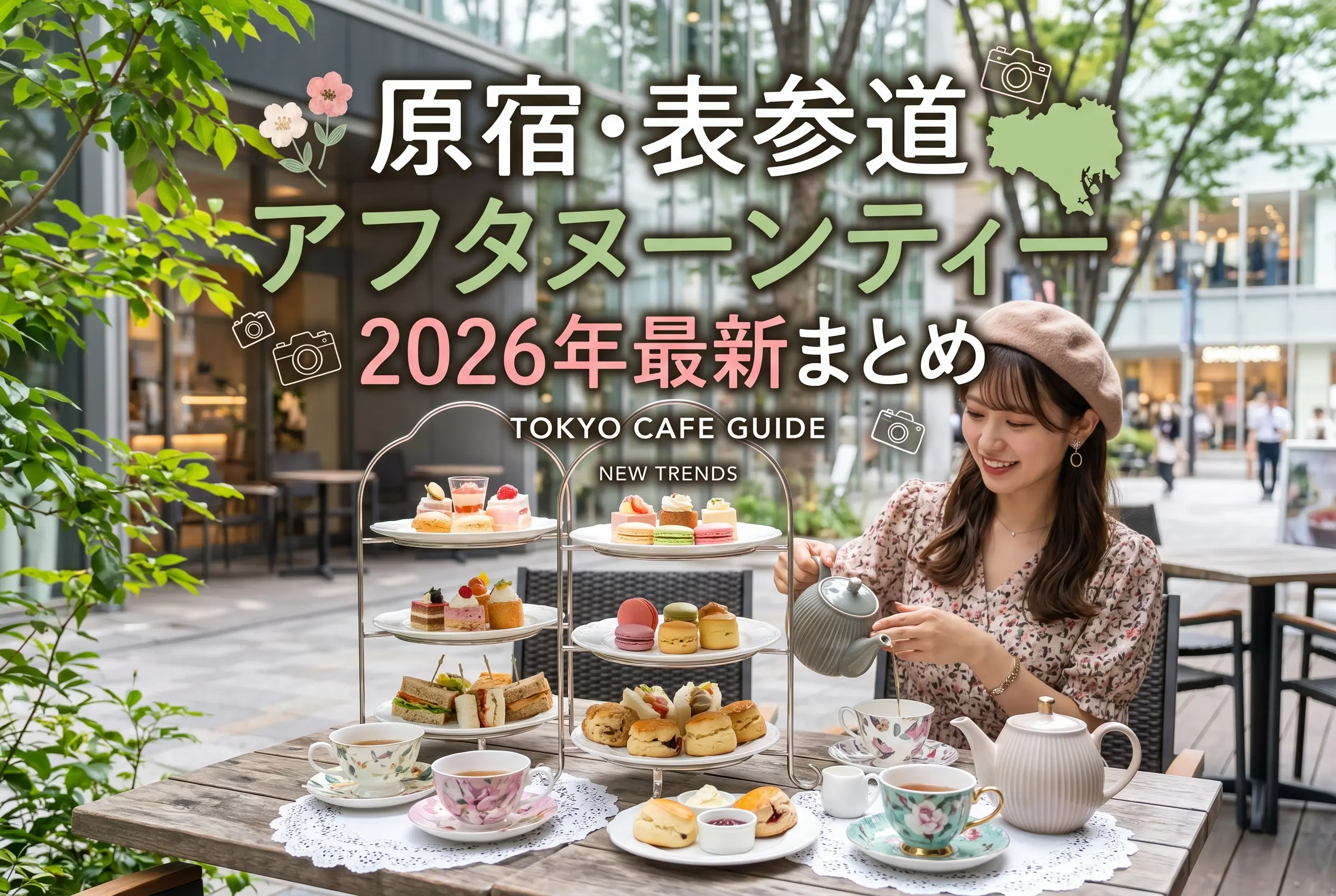 原宿・表参道のアフタヌーンティー2026年最新まとめ|開催中5選+夏の予告情報&ヘアセット提案