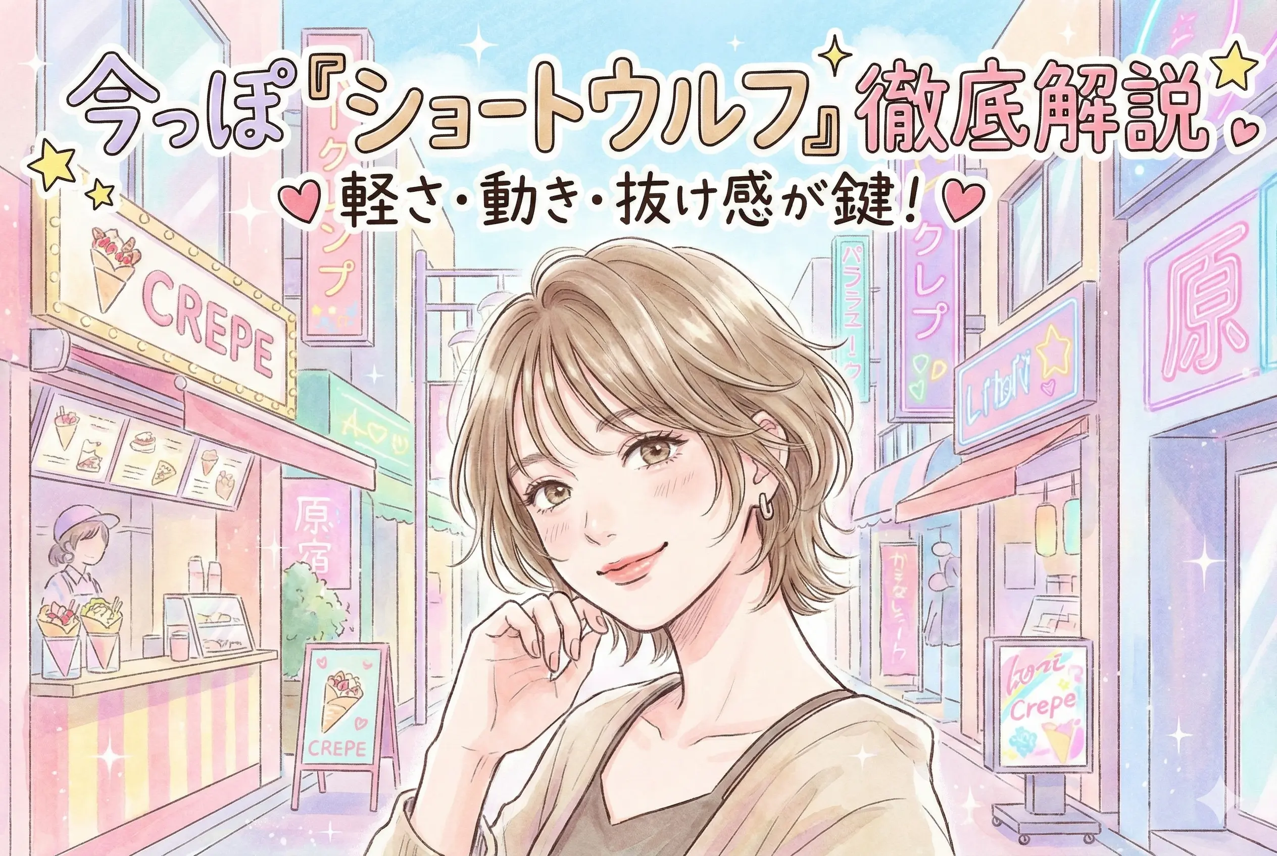 ショートウルフの作り方と今どきアレンジ術｜軽さ・動き・抜け感を叶えるプロ解説