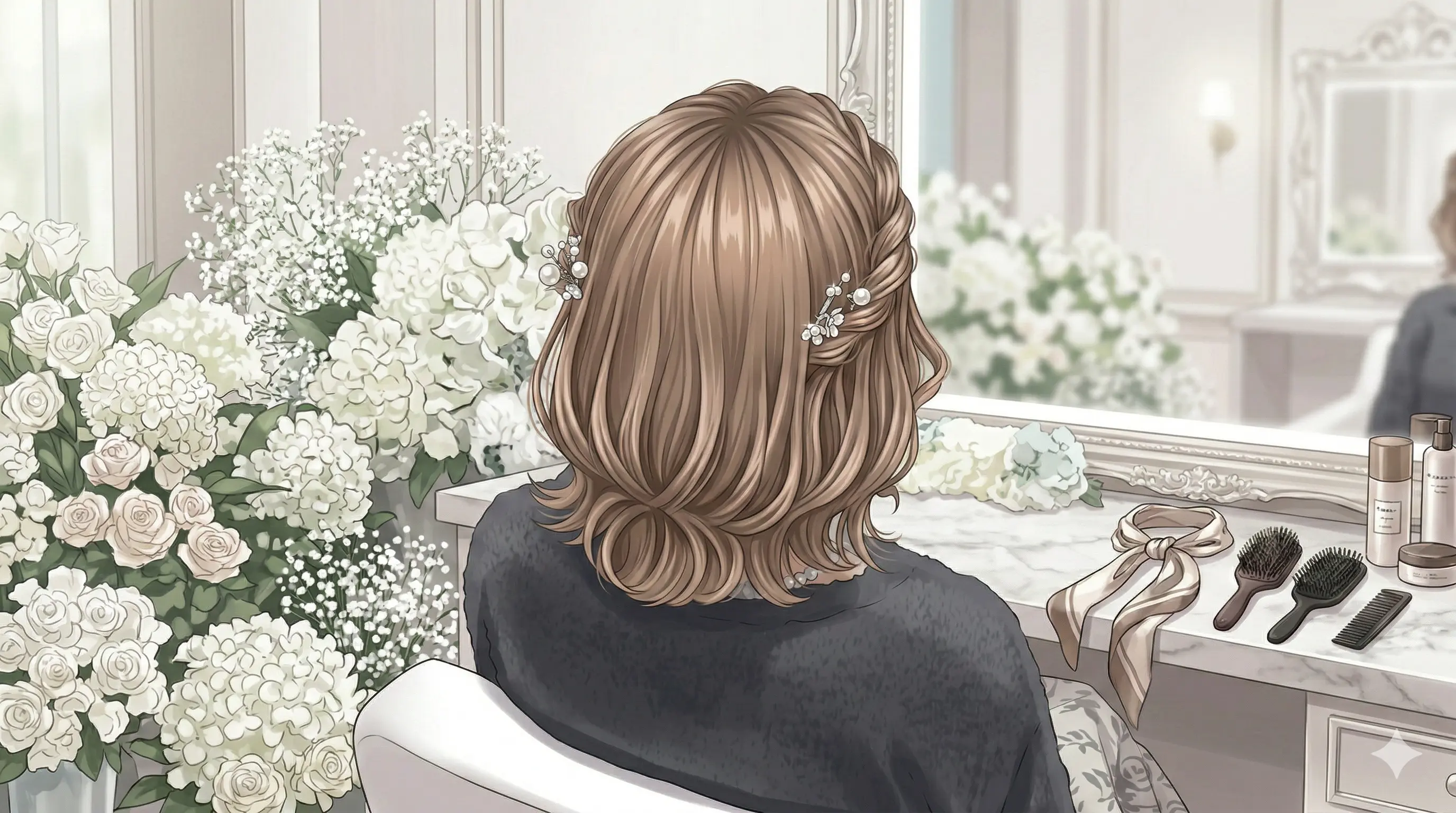 ボブでも諦めない！ベルグロー原宿で叶える「外ハネ×ハーフアップ」の華やか盛れスタイル