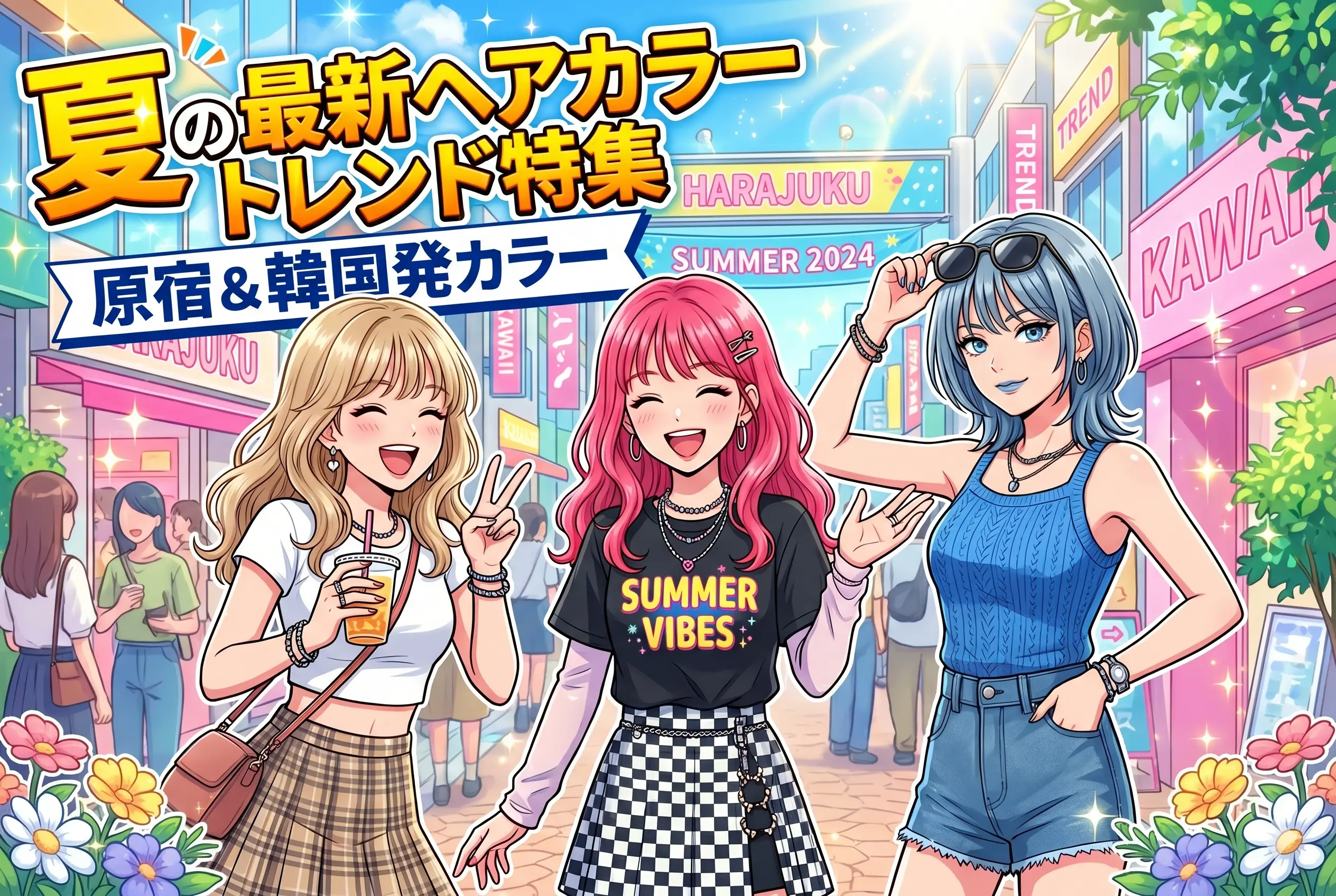 夏の最新ヘアカラートレンド特集|原宿で今一番多い色・韓国発カラー・パーソナルカラー別まとめ