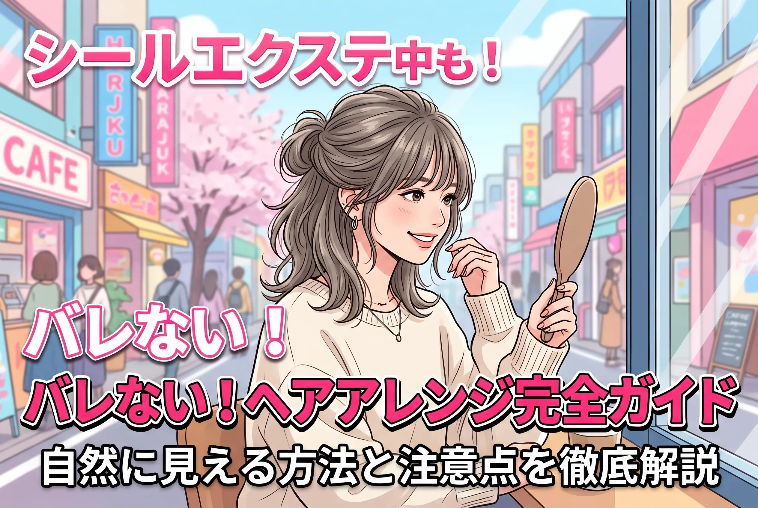 シールエクステ中のヘアアレンジ完全ガイド｜バレずに自然に見えるアレンジ方法と注意点