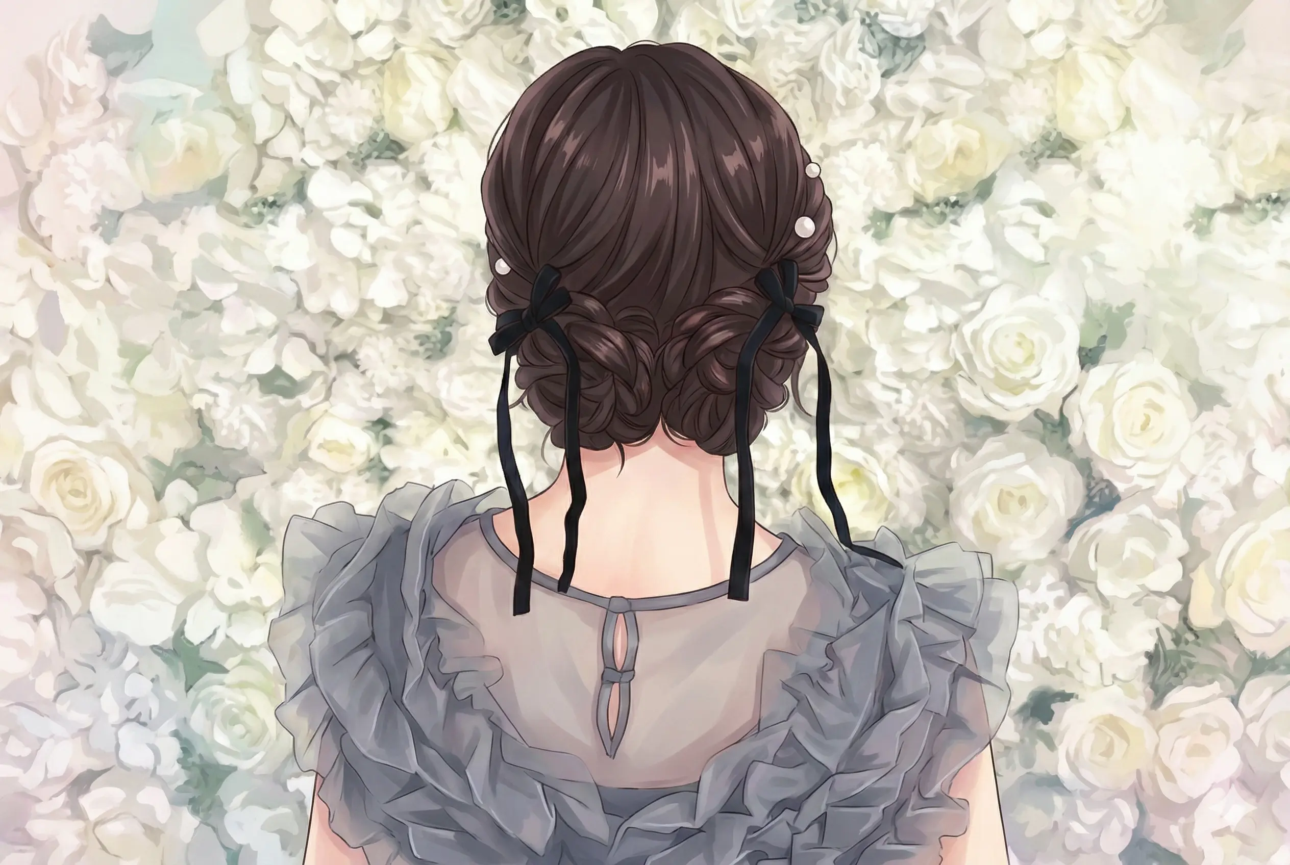 【原宿 ヘアセット】編み込み×リボンが可愛い羊ヘアアレンジ｜推し活・結婚式にもおすすめ【BELLE GROW 原宿】