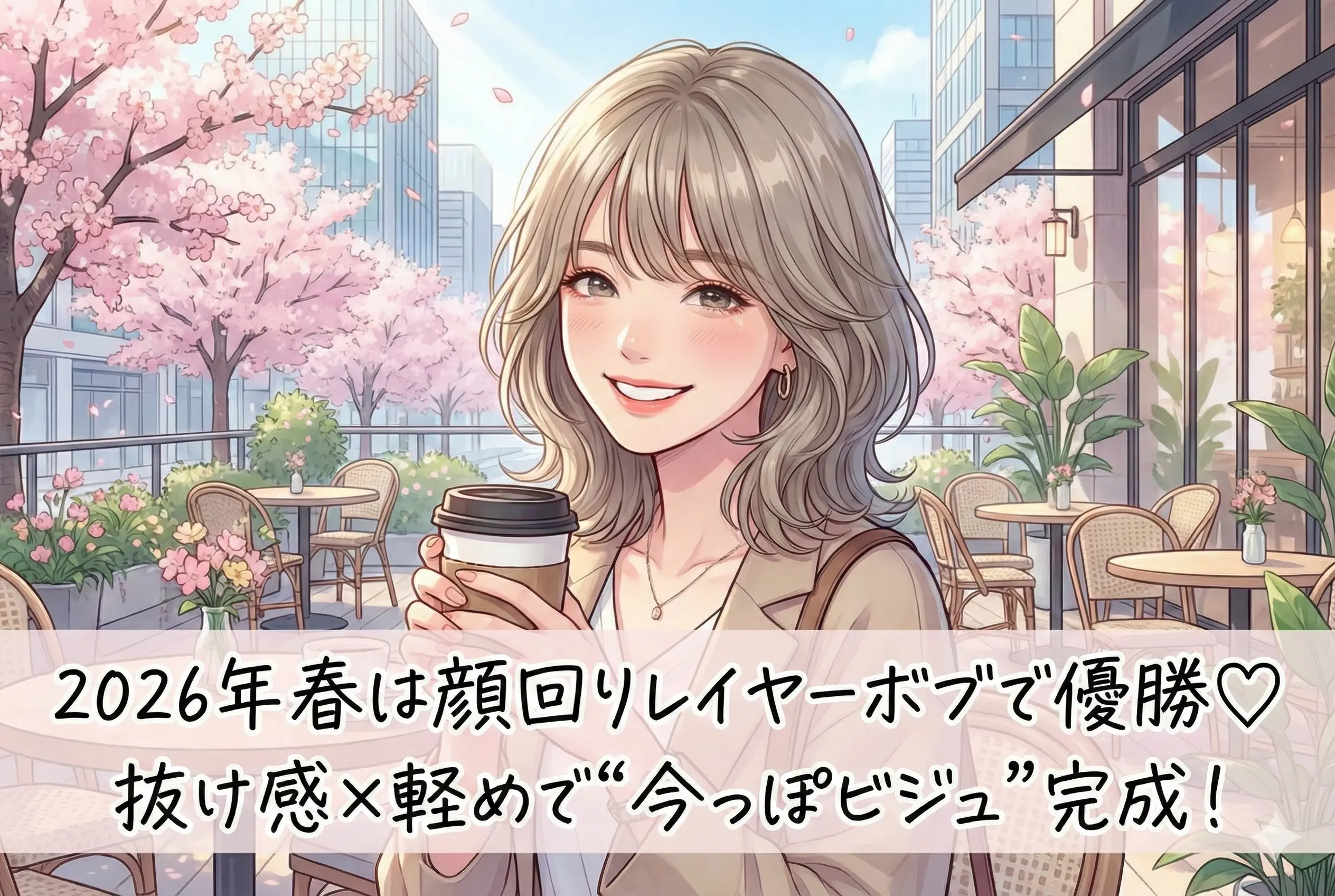 2026年春は顔回りレイヤーボブで優勝♡抜け感×軽めで“今っぽビジュ”完成！