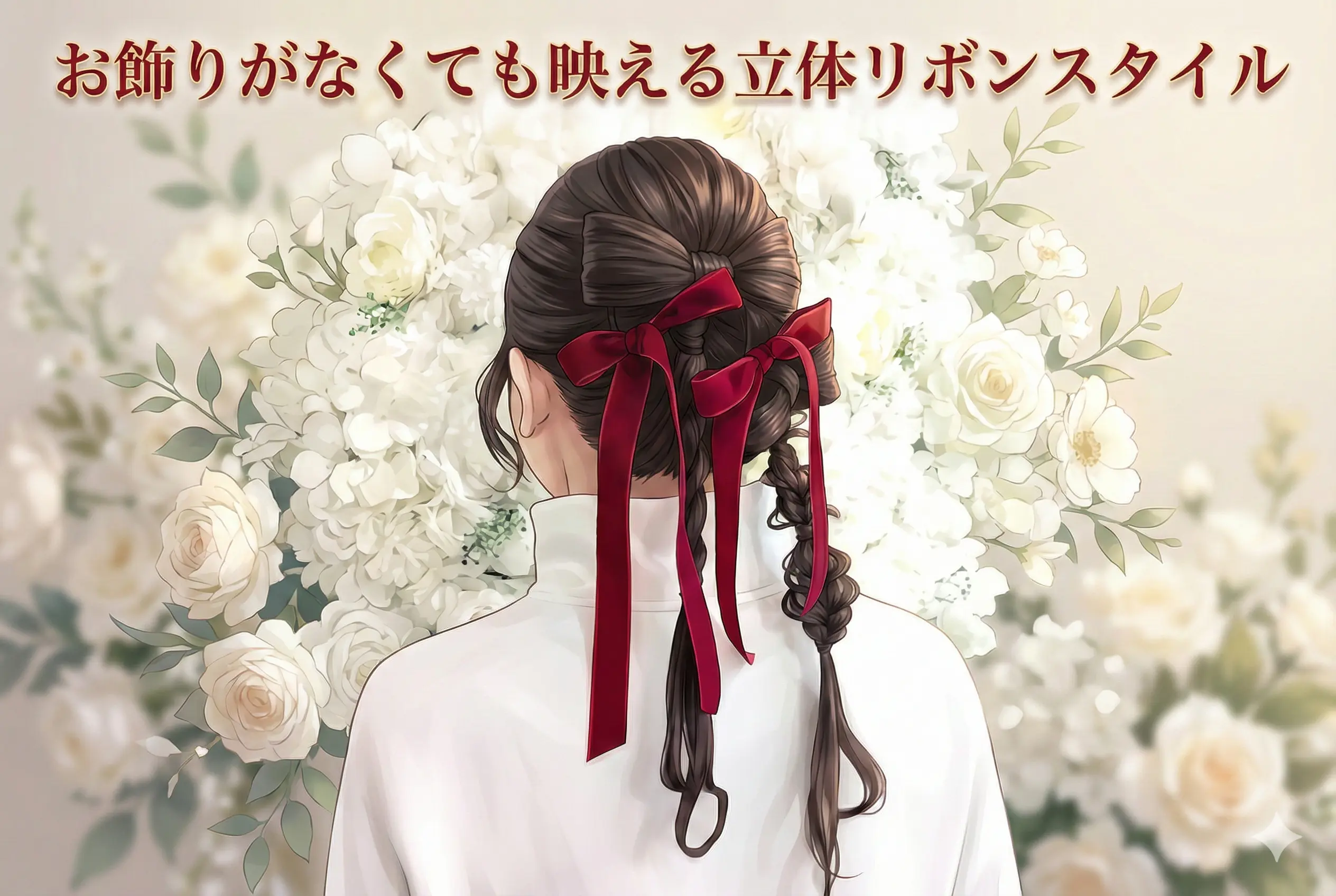 原宿で話題♡立体リボンが主役のガーリーヘアアレンジ